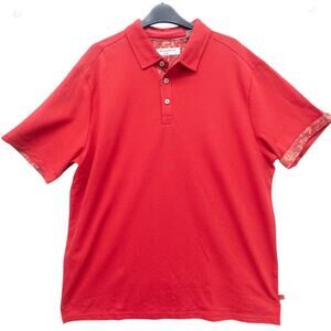 Tommy Bahama Men's XL Polo 5 O' Clock Red